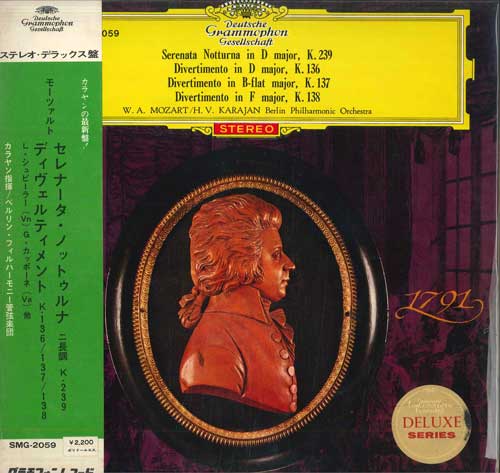 LP Record HERBERT VON KARAJAN, BERLIN PHILHAR - Mozart: Serenata Notturna K.239 / D SMG2059 DEUTSCHE GRAMMO Japan Obi Classical Used
LP Record HERBERT VON KARAJAN, BERLIN PHILHAR - Mozart: Serenata Notturna K.239 / D SMG2059 DEUTSCHE GRAMMO Japan Obi Classical Used