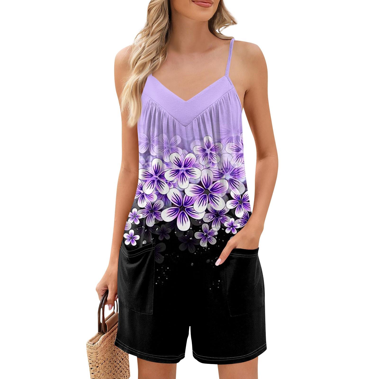 Женские летние шорты-комбинезоны, модные повседневные комбинезоны без рукавов с принтом, шорты-комбинезоны с карманами XXL фиолетовый
Женские летние шорты-комбинезоны, модные повседневные комбинезоны без рукавов с принтом, шорты-комбинезоны с карманами XXL фиолетовый