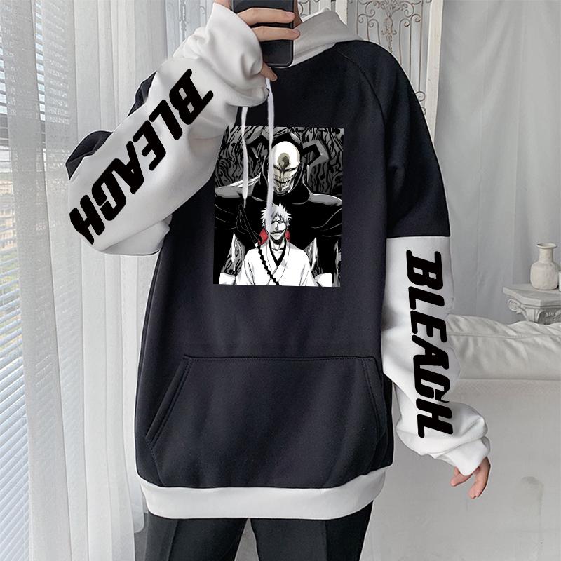 Популярные толстовки с капюшоном в стиле аниме «Bleach Kurosaki Ichigo», белые толстовки с карманами и принтом «Белый отбеливатель», свободные зимние теплые мужские и женские топы с капюшоном, толстовки
Популярные толстовки с капюшоном в стиле аниме «Bleach Kurosaki Ichigo», белые толстовки с карманами и принтом «Белый отбеливатель», свободные зимние теплые мужские и женские топы с капюшоном, толстовки