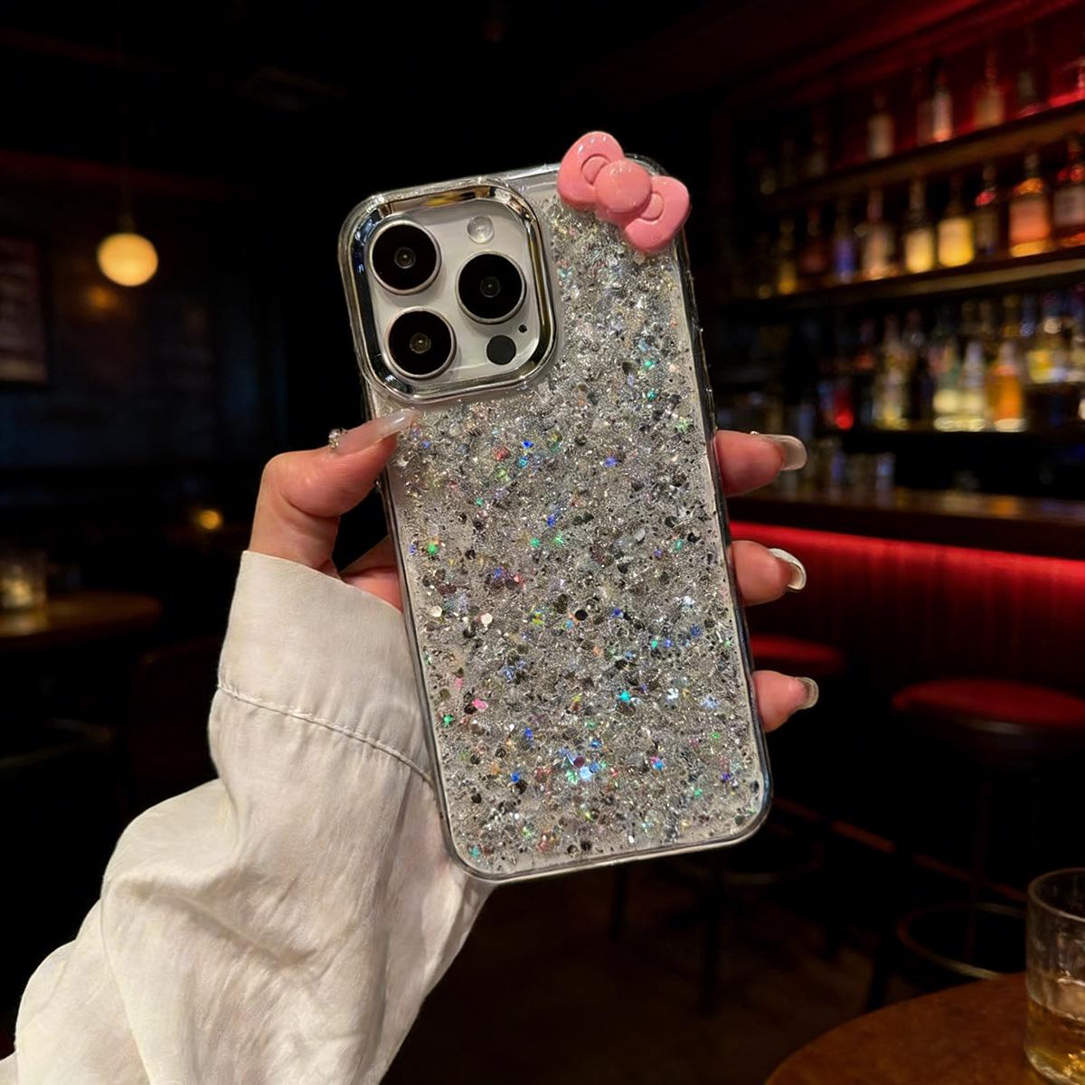 Luxury Silver Glitter Drop-proof Silicone Phone Case for iPhone 17 Pro Max 15 Pro Max
Luxury Silver Glitter Drop-proof Silicone Phone Case for iPhone 17 Pro Max 15 Pro Max