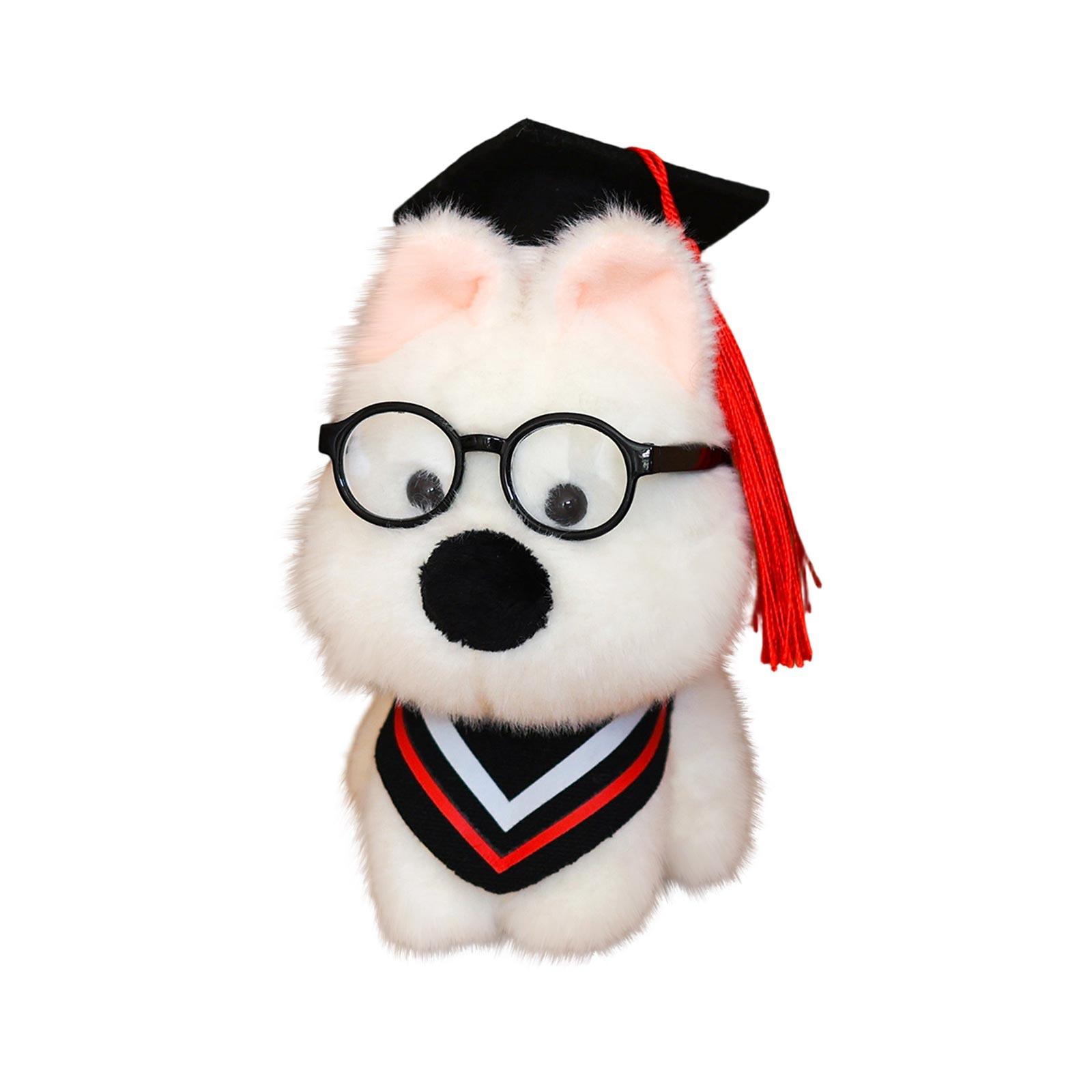 Plush Dog Toy with Graduation Cap and Gown Soft Stuffed Animal Doll with Glasses for Kids and Adults Gift Home Decor 2 красный
Plush Dog Toy with Graduation Cap and Gown Soft Stuffed Animal Doll with Glasses for Kids and Adults Gift Home Decor 2 красный