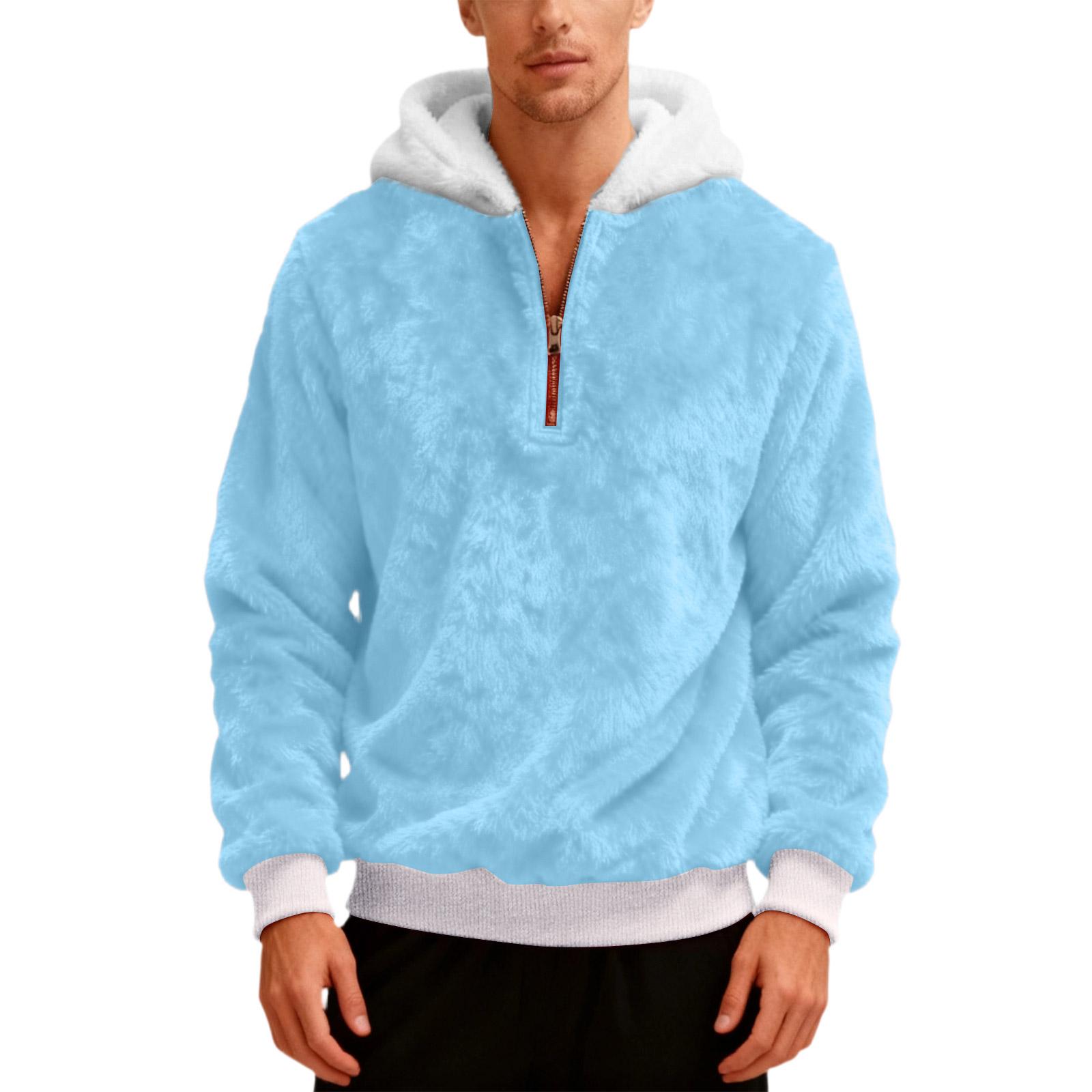 Мужское плюшевое худи с капюшоном на молнии до середины L
Мужское плюшевое худи с капюшоном на молнии до середины L