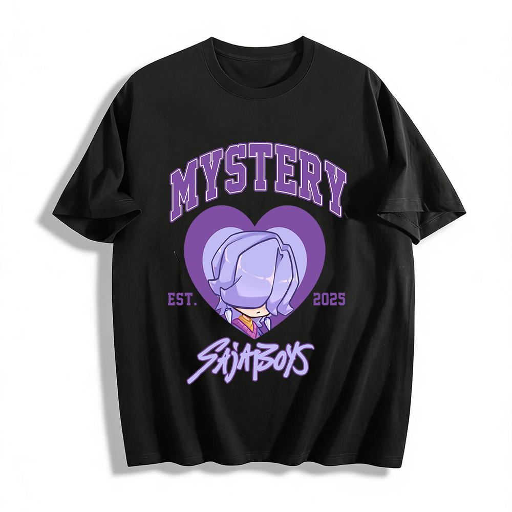 Mystery SajaBoys Purple Hair Boy Heart Print Tee Casual Cotton Unisex Top EST 2025 Pure cotton T-shirt XXS
Mystery SajaBoys Purple Hair Boy Heart Print Tee Casual Cotton Unisex Top EST 2025 Pure cotton T-shirt XXS