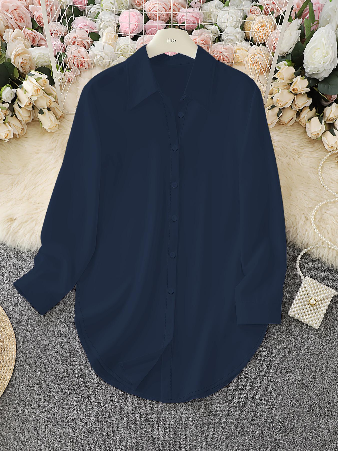 2024 Trendy Irregular Long Sleeve Women s Shirt - Four Seasons Fashion S темно-синього кольору
2024 Trendy Irregular Long Sleeve Women s Shirt - Four Seasons Fashion S темно-синього кольору