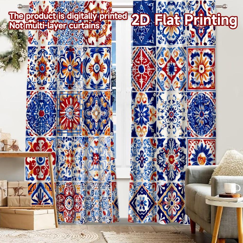 2pcs 2D FLAT PRINTING Curtains (Without Rod) Colorful Tiles(1) Festival Creative Curtains Fabric Curtains Decorations Outdoor 100*130 Rod Pocket 1pcs
2pcs 2D FLAT PRINTING Curtains (Without Rod) Colorful Tiles(1) Festival Creative Curtains Fabric Curtains Decorations Outdoor 100*130 Rod Pocket 1pcs