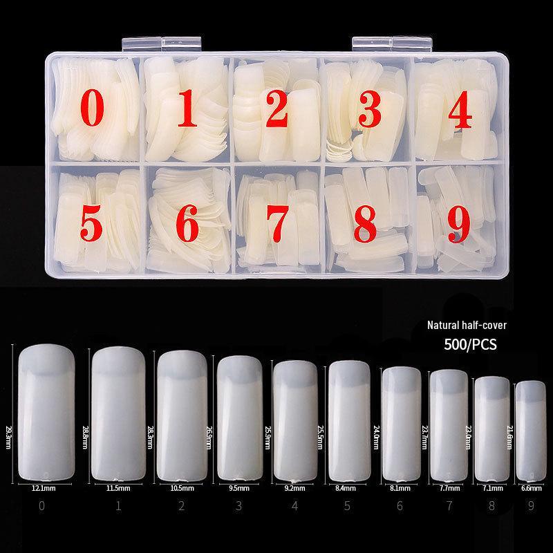 500 Piece French Nail Tips & Stickers Set - Full Cover False Nails in White & Natural
500 Piece French Nail Tips & Stickers Set - Full Cover False Nails in White & Natural