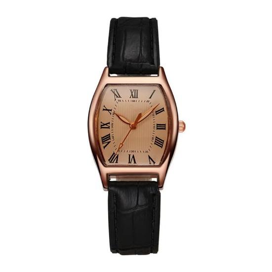 Ladies Watch with Soft Leather Strap Retro Barrel Shape Dial Watch Simple Elegant Vintage Style Watch for Women Daily Office Party Wear чорний
Ladies Watch with Soft Leather Strap Retro Barrel Shape Dial Watch Simple Elegant Vintage Style Watch for Women Daily Office Party Wear чорний