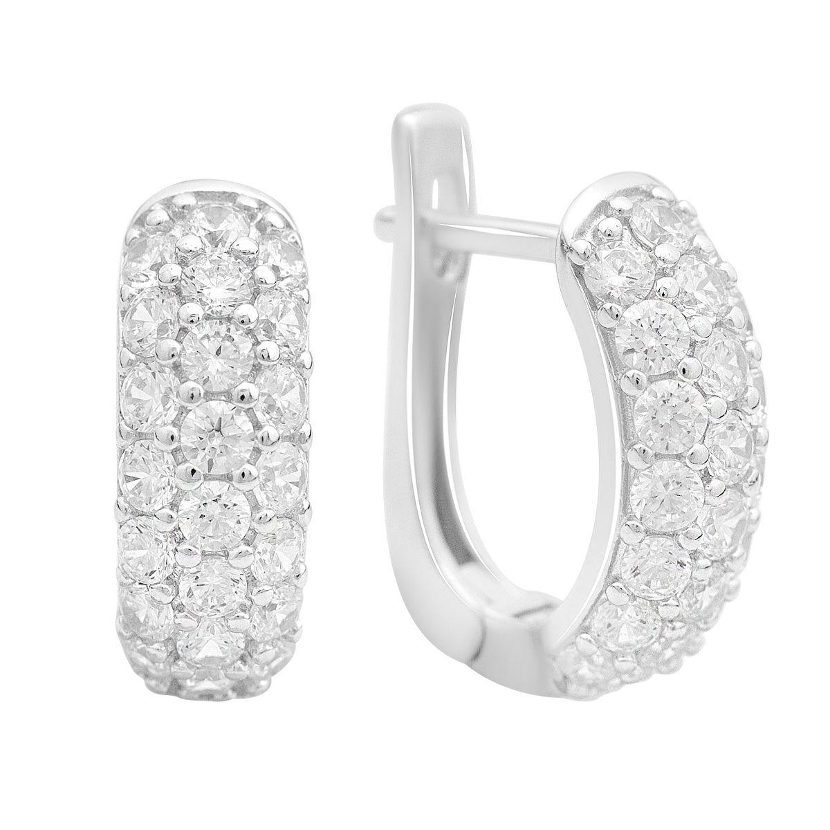 Silver earrings with cubic zirkonia (2207580) білий
Silver earrings with cubic zirkonia (2207580) білий