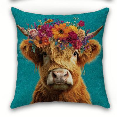 1/4pcs Boho Floral Highland Cow Throw Pillow Covers Farmhouse Animal Decorative Cushion Cases for Home Sofa room 45x45cm-1pcs
1/4pcs Boho Floral Highland Cow Throw Pillow Covers Farmhouse Animal Decorative Cushion Cases for Home Sofa room 45x45cm-1pcs