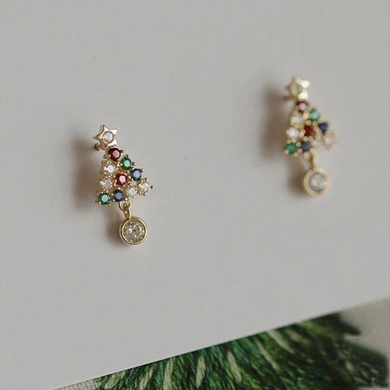 Gold-Plated S925 Sterling Silver Christmas Tree Earrings with Diamonds - Luxury Gift for Women 925 Silver
Gold-Plated S925 Sterling Silver Christmas Tree Earrings with Diamonds - Luxury Gift for Women 925 Silver