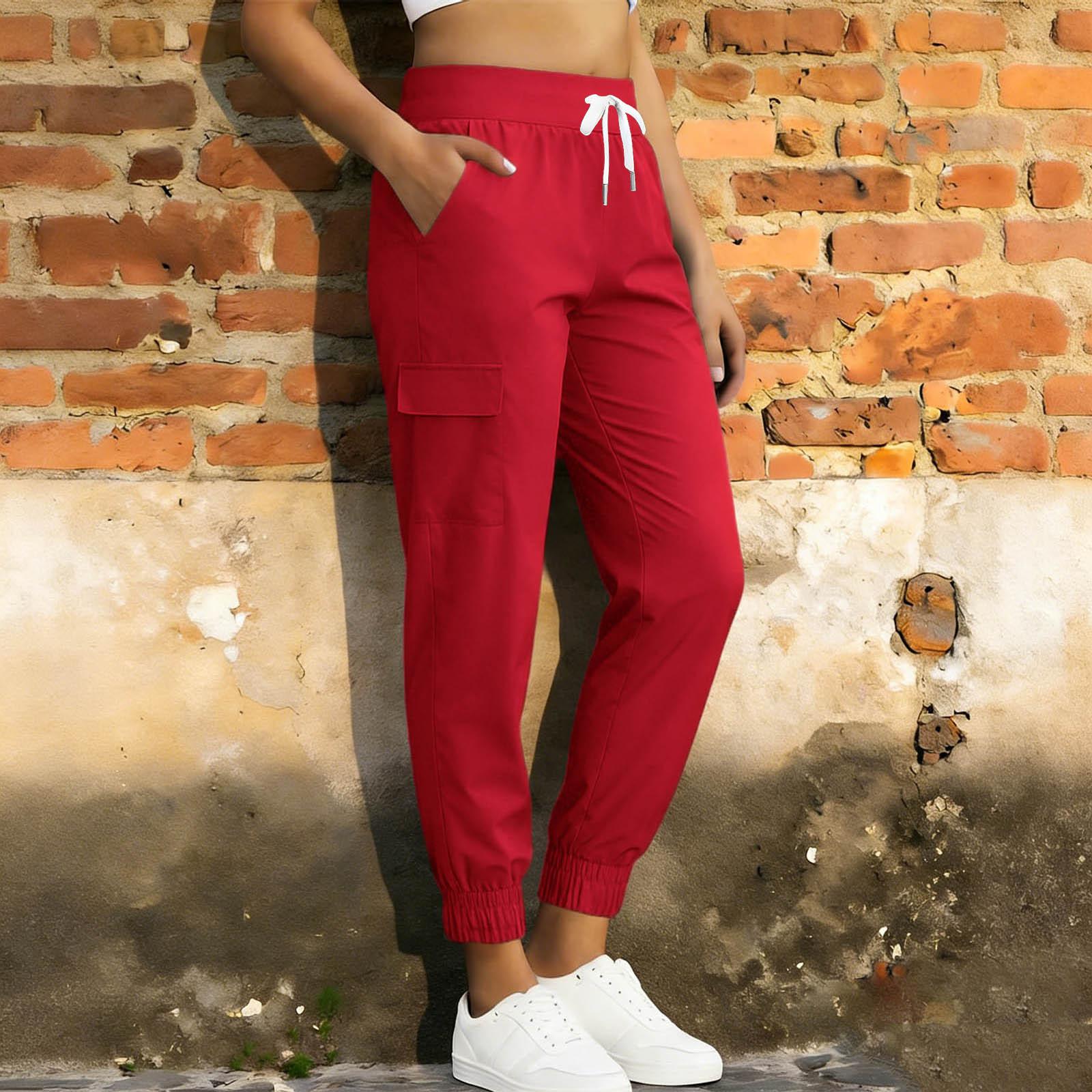 Women s Fashionable Multi-Pocket Work Pants: Lightweight, Quick-Dry Casual Pants S червоний
Women s Fashionable Multi-Pocket Work Pants: Lightweight, Quick-Dry Casual Pants S червоний