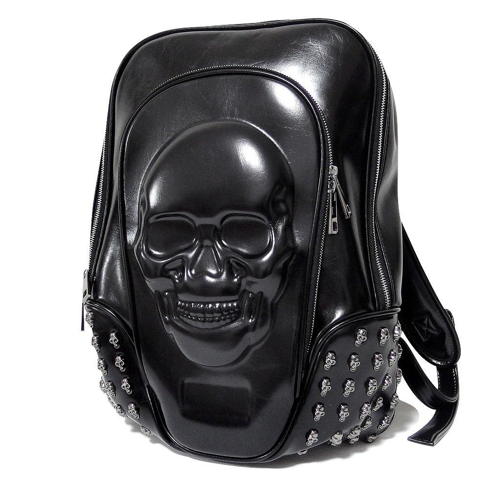 EVERSOUL Embossed Skull Studded Faux Leather Backpack, Gothic Rock Daypack, Free Size
EVERSOUL Embossed Skull Studded Faux Leather Backpack, Gothic Rock Daypack, Free Size