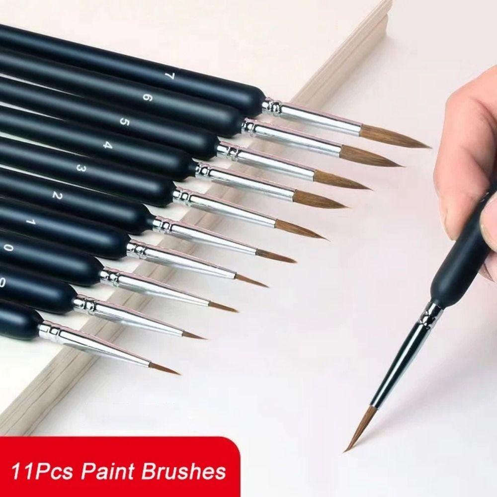11pcs/Set Miniature Fine Detail Paint Brushes Nylon Hair Drawing Art Pen Student рожевий
11pcs/Set Miniature Fine Detail Paint Brushes Nylon Hair Drawing Art Pen Student рожевий