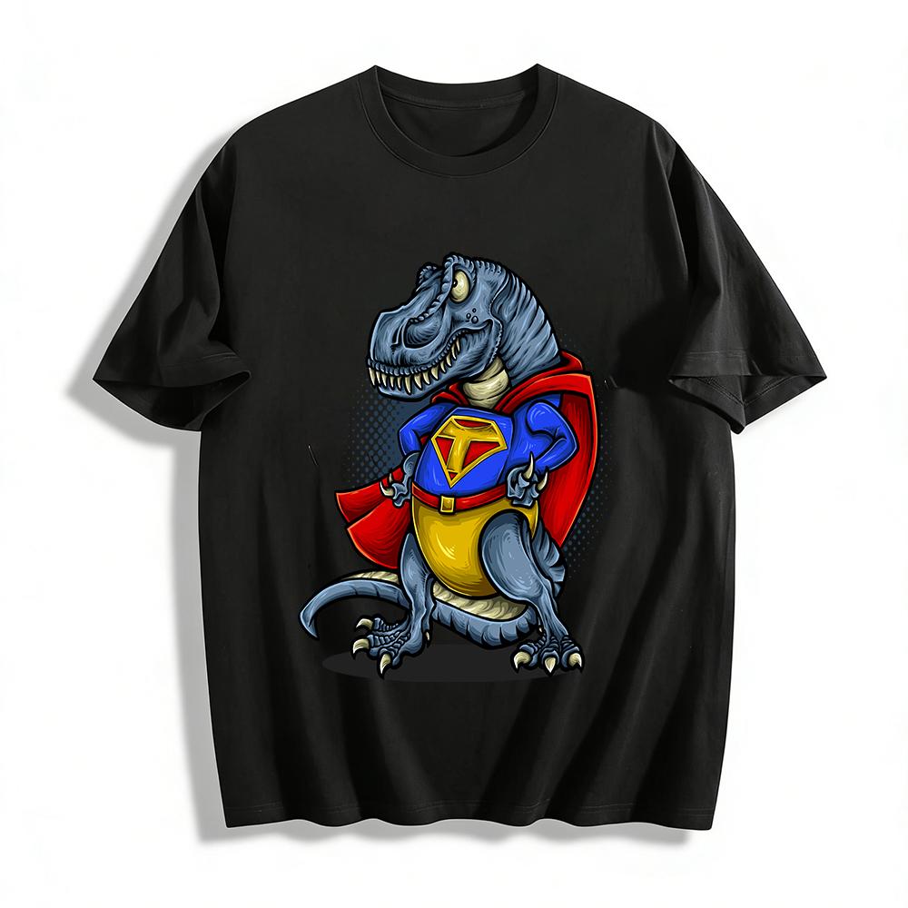 Super T-Rex Superman Print Cool Casual Unisex Top Pure cotton T-shirt XXS
Super T-Rex Superman Print Cool Casual Unisex Top Pure cotton T-shirt XXS
