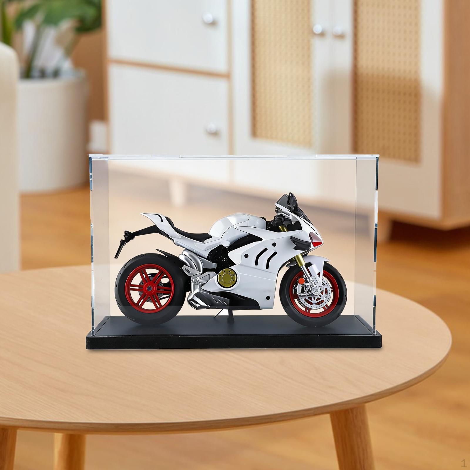 Motorcycle Model Display Case Storage Box 1/12 Scale Countertop for Collection Collectors Gift
Motorcycle Model Display Case Storage Box 1/12 Scale Countertop for Collection Collectors Gift