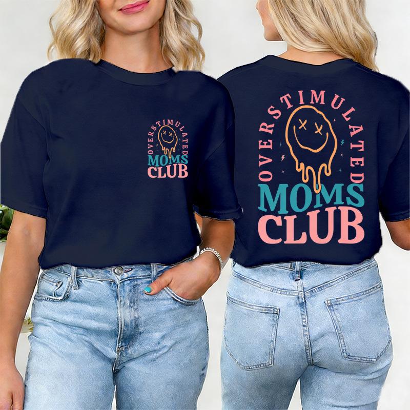 Overstimulated Moms Club Print Women Tshirts Funny Mama Tshirts for Women Casual Graphic Design Pullover Tshirt Short Sleeve 4XL
Overstimulated Moms Club Print Women Tshirts Funny Mama Tshirts for Women Casual Graphic Design Pullover Tshirt Short Sleeve 4XL