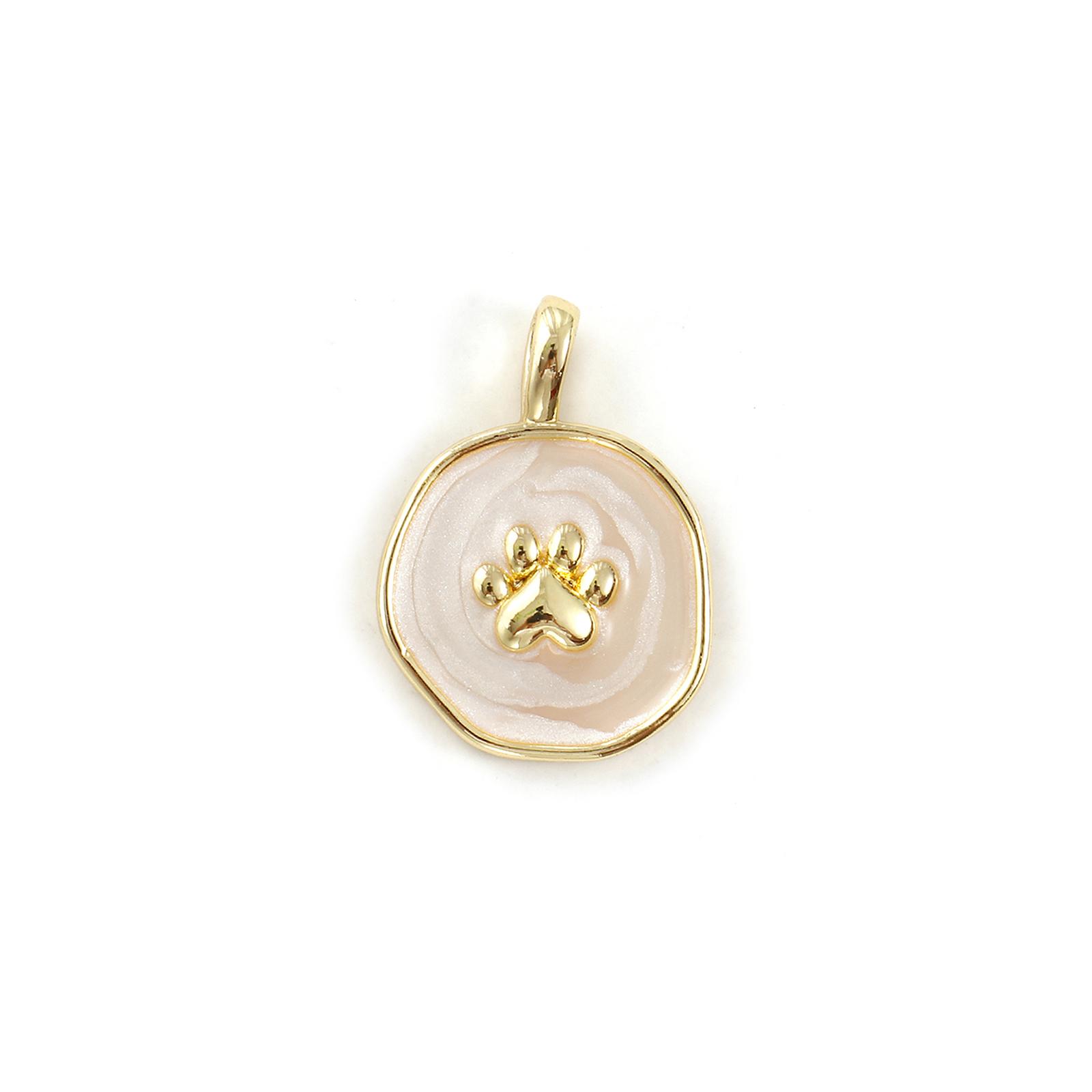 2 PCs Brass Pet Memorial Charms 18K Gold Plated Enamel Irregular Paw Print Pearlized Pendants For DIY Necklace 19.5mm x 14mm бежевий
2 PCs Brass Pet Memorial Charms 18K Gold Plated Enamel Irregular Paw Print Pearlized Pendants For DIY Necklace 19.5mm x 14mm бежевий