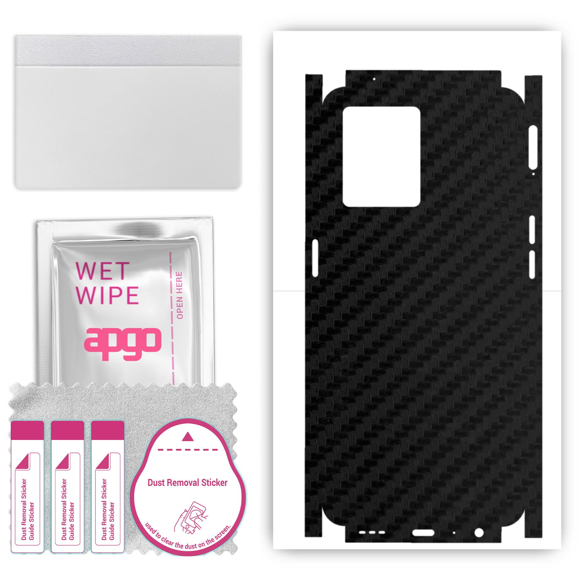apgo Protective Skin Sticker for the back+sides compatible with Oppo F21 Pro 4G, Full Wrap Film, Foil, Vinyl - Pattern Carbon Black
apgo Protective Skin Sticker for the back+sides compatible with Oppo F21 Pro 4G, Full Wrap Film, Foil, Vinyl - Pattern Carbon Black