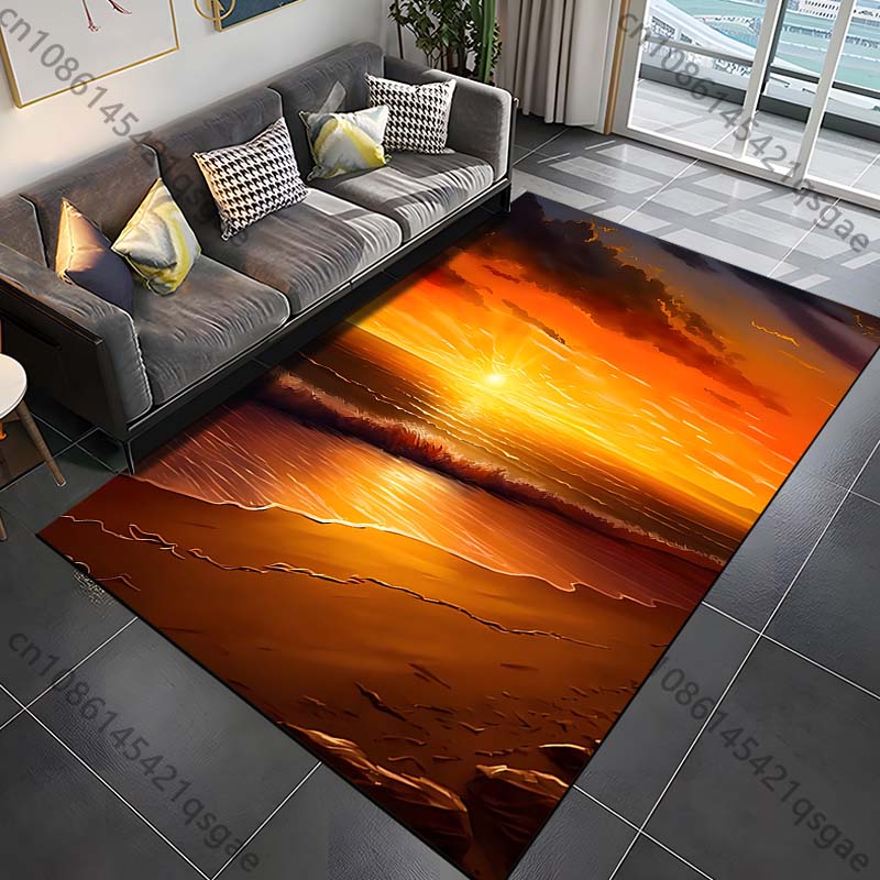 1PC Sunset beach picturesque scene Print Carpet Rug for Living Room Bedroom Sofa Doormat Home Decor Non-slip Floor Mat 40cm x 60cm
1PC Sunset beach picturesque scene Print Carpet Rug for Living Room Bedroom Sofa Doormat Home Decor Non-slip Floor Mat 40cm x 60cm