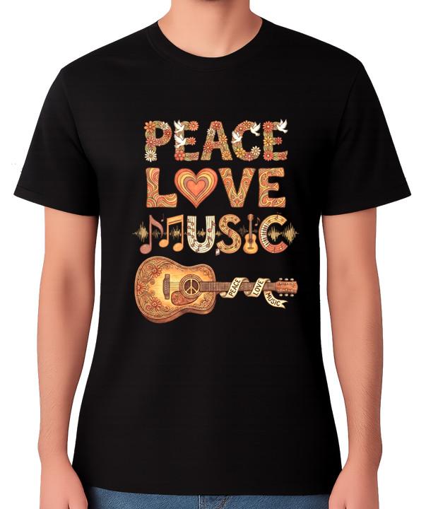 Peace Love Music Guitar T-Shirt Retro Hippie Musician Top Festival Graphic Tee S разноцветный
Peace Love Music Guitar T-Shirt Retro Hippie Musician Top Festival Graphic Tee S разноцветный