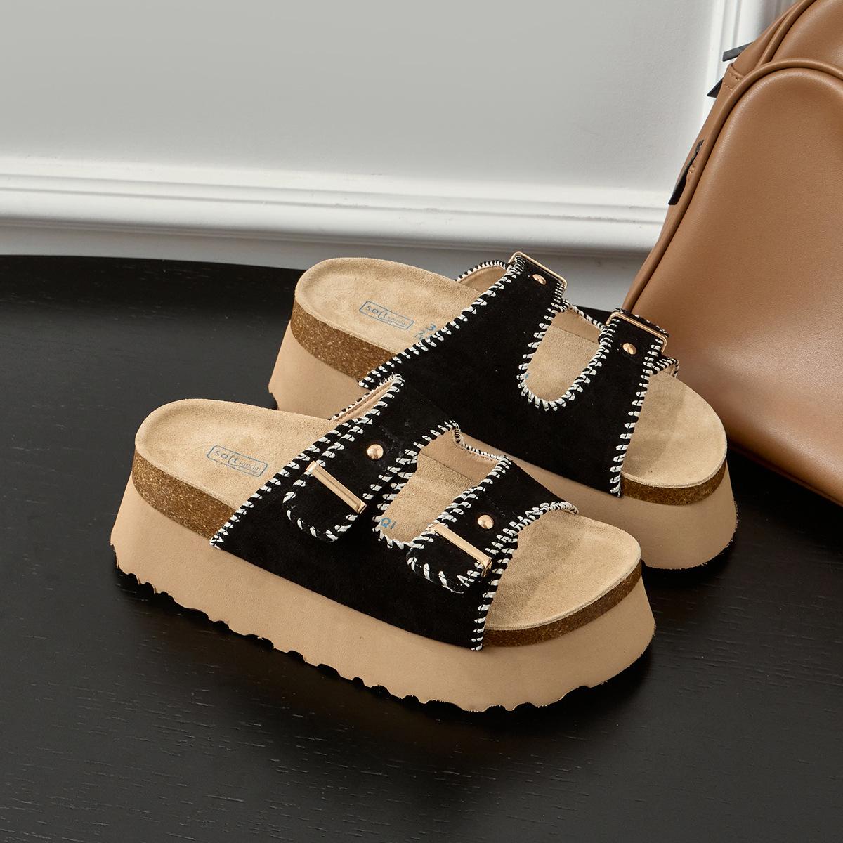 Кожаные шлепанцы Birkenstocks на толстой подошве для женской уличной обуви 2025 новый летний ультралегкий увеличивающий рост пляжный сандалии Birkenstocks для женщин 33
Кожаные шлепанцы Birkenstocks на толстой подошве для женской уличной обуви 2025 новый летний ультралегкий увеличивающий рост пляжный сандалии Birkenstocks для женщин 33