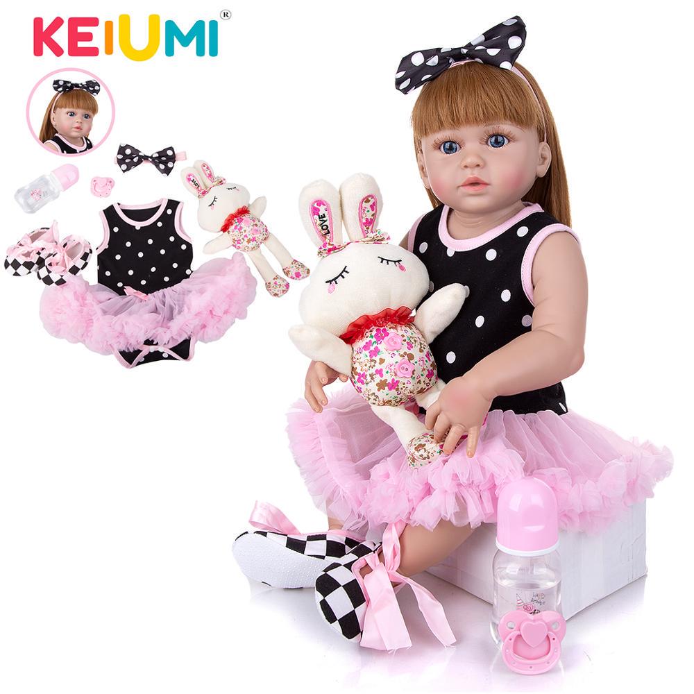 KEIUMI 23-дюймовая кукла реборн, полностью силиконовое тело, красивые реалистичные куклы для девочек, игрушки, детский подарок на день рождения
KEIUMI 23-дюймовая кукла реборн, полностью силиконовое тело, красивые реалистичные куклы для девочек, игрушки, детский подарок на день рождения
