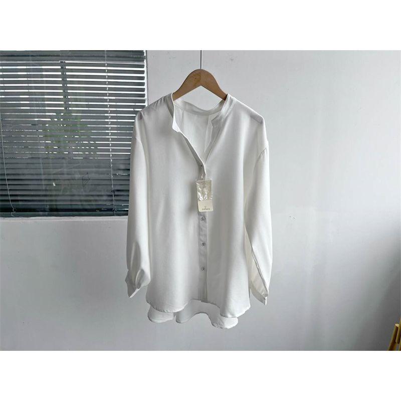 Слегка Дефект Чистый Цвет Рубашка с Длинными Рукавами Рабочая Одежда Базовая Рубашка Минималистичная Мода V-образный Вырез Топы Стильный Все-Сочетающийся Лацкан Y3 White L
Слегка Дефект Чистый Цвет Рубашка с Длинными Рукавами Рабочая Одежда Базовая Рубашка Минималистичная Мода V-образный Вырез Топы Стильный Все-Сочетающийся Лацкан Y3 White L