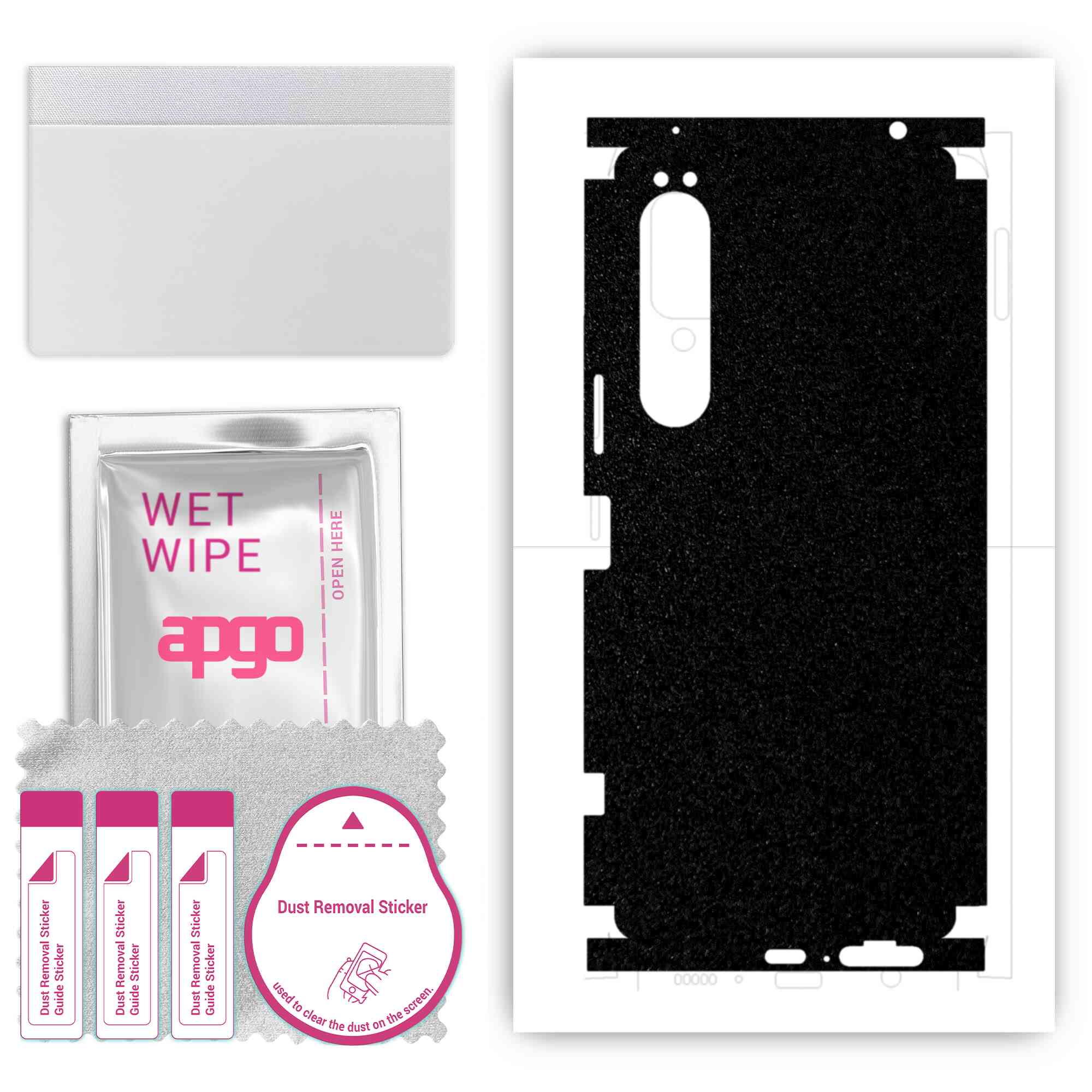 Apgo Protective Skin Sticker for the back+sides compatible with Sony Xperia 1 IV, Full Wrap Film, Foil, Vinyl - Pattern Matte Black
Apgo Protective Skin Sticker for the back+sides compatible with Sony Xperia 1 IV, Full Wrap Film, Foil, Vinyl - Pattern Matte Black