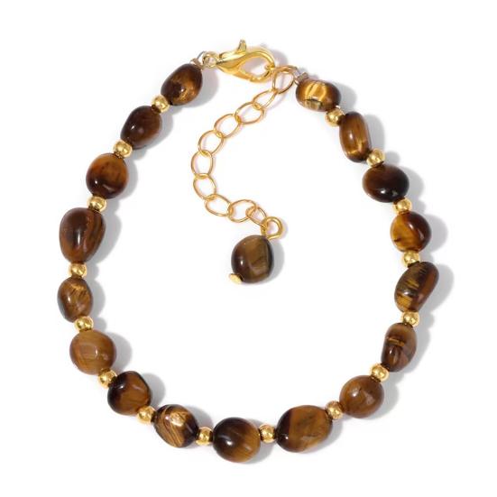 Women Bracelet Irregular Natural Stone Beads Adjustable Length Bracelet Comfortable to Wear Wrist Versatile Accessory I
Women Bracelet Irregular Natural Stone Beads Adjustable Length Bracelet Comfortable to Wear Wrist Versatile Accessory I