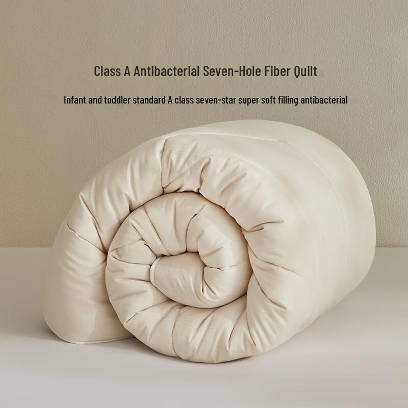 Luolai Class A Antibacterial Seven-Hole Fiber Quilt 150x215cm (for 1.2m bed)
Luolai Class A Antibacterial Seven-Hole Fiber Quilt 150x215cm (for 1.2m bed)
