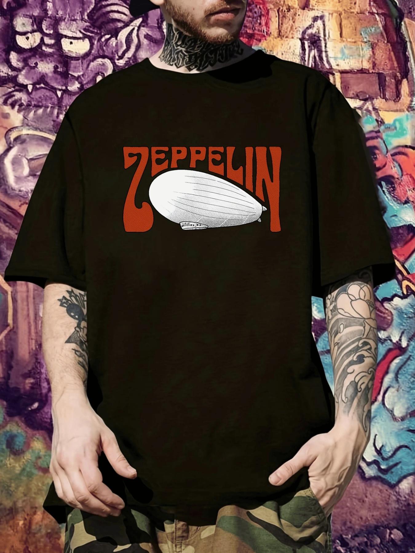 Vintage Zeppelin Airship Graphic T-shirt - Black Tee with Orange Lettering XL
Vintage Zeppelin Airship Graphic T-shirt - Black Tee with Orange Lettering XL