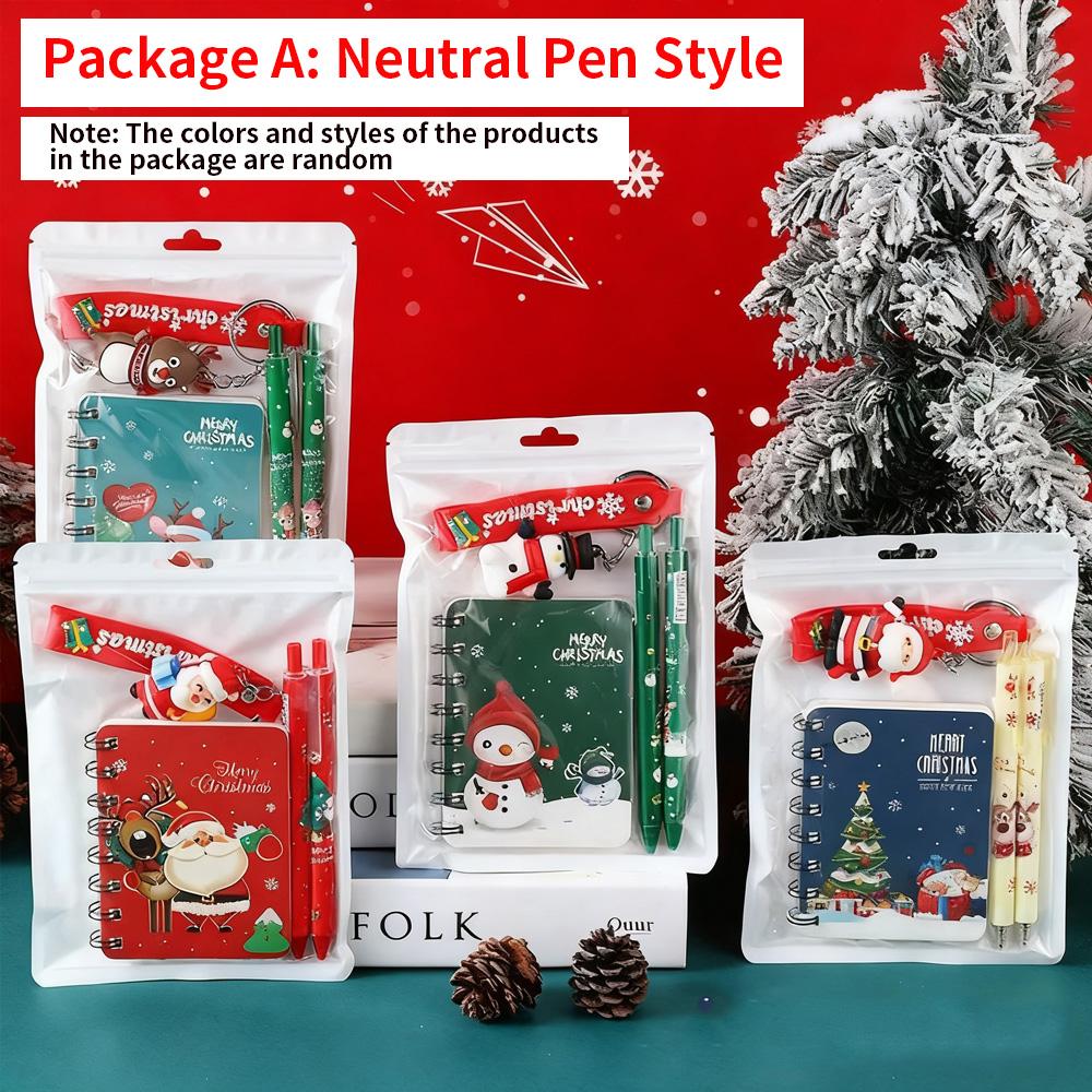 Рождественский подарочный канцелярский набор - Блокнот + Гелевая ручка + Декоративный брелок, Праздничный дизайн для детей и взрослых, Идеальный рождественский носок
Рождественский подарочный канцелярский набор - Блокнот + Гелевая ручка + Декоративный брелок, Праздничный дизайн для детей и взрослых, Идеальный рождественский носок