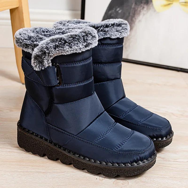 Fashion Warm Fluffy Lined Women Waterproof Boots Winter Hook Loop Plus Size 44 Snow Boots Thick Bottom Anti-Slip Furry Ankle Boots 35 синий
Fashion Warm Fluffy Lined Women Waterproof Boots Winter Hook Loop Plus Size 44 Snow Boots Thick Bottom Anti-Slip Furry Ankle Boots 35 синий