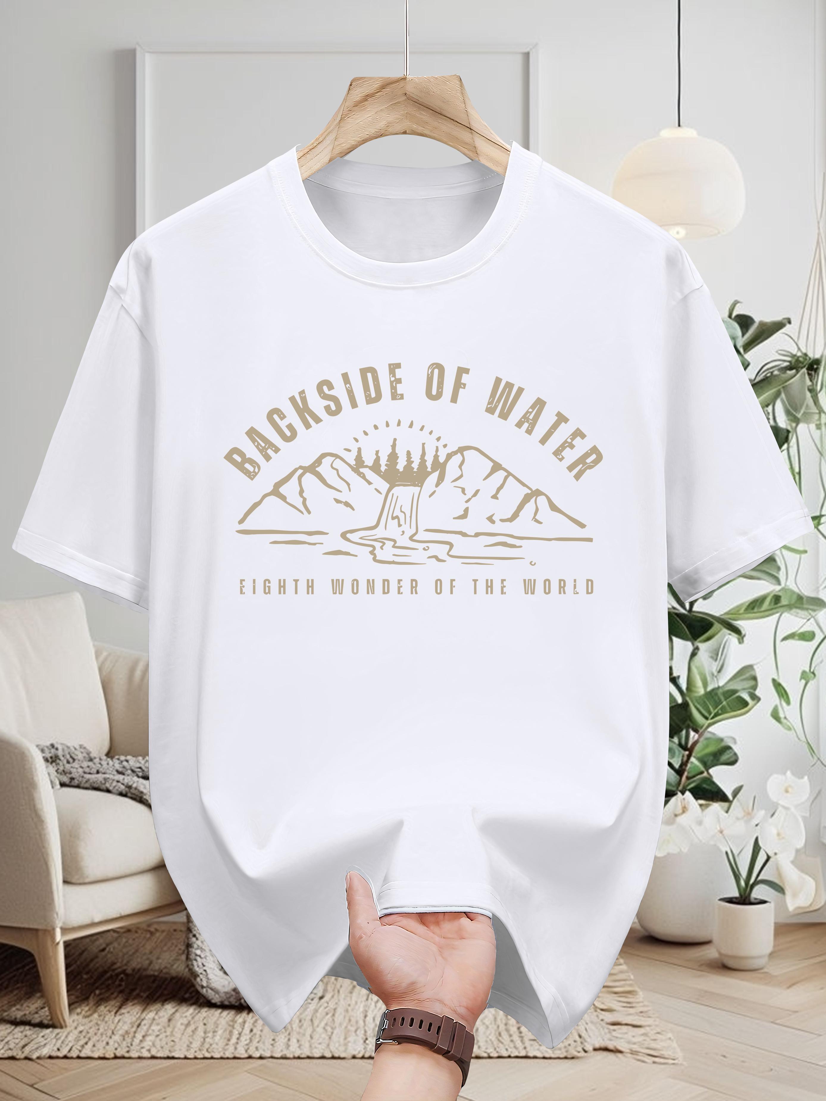 Backside of Water Graphic 100% Cotton T-shirt - Casual XXL
Backside of Water Graphic 100% Cotton T-shirt - Casual XXL