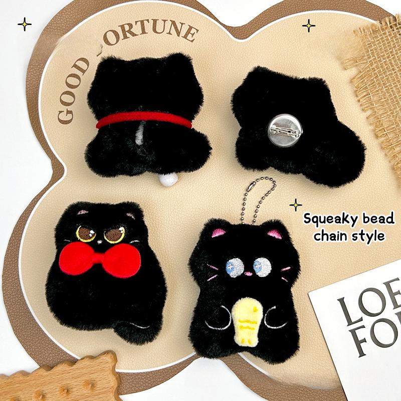 Lovely Black Cat Plush Toys Keychain Kawaii Stuffed Animal Keychain Pendant Creative Backpack Decoration Accessories Gifts A5
Lovely Black Cat Plush Toys Keychain Kawaii Stuffed Animal Keychain Pendant Creative Backpack Decoration Accessories Gifts A5