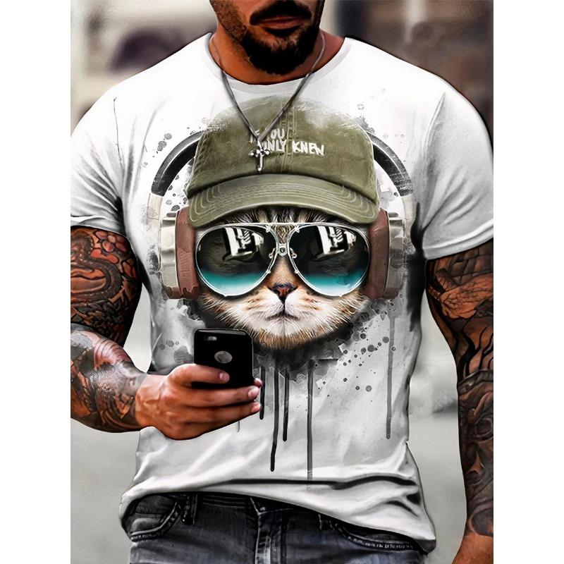 Male Trend Cat Element T Shirt For Men Daily Outdoor Fashion Regular Fit O-neck Short Sleeve Comfortable Material Clothing S
Male Trend Cat Element T Shirt For Men Daily Outdoor Fashion Regular Fit O-neck Short Sleeve Comfortable Material Clothing S