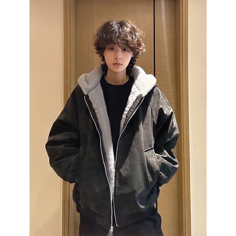 Men s Winter PU Leather Jacket with Fur Collar and Mountain Eagle Design - Thickened, Warm, Short Cotton Outerwear Extra Large чорний
Men s Winter PU Leather Jacket with Fur Collar and Mountain Eagle Design - Thickened, Warm, Short Cotton Outerwear Extra Large чорний