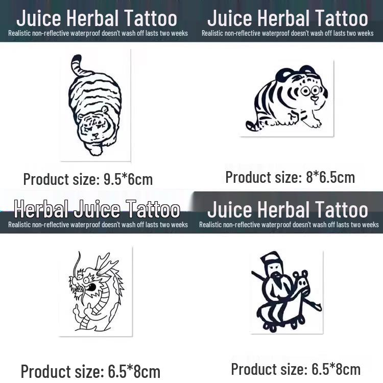 Растительные водостойкие тату-наклейки - Милый дизайн тигра, Долговечные и Веселые для всех
Растительные водостойкие тату-наклейки - Милый дизайн тигра, Долговечные и Веселые для всех
