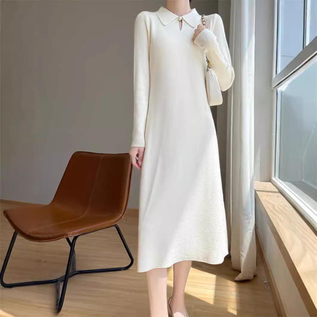 Женское платье средней длины, вязаный пуловер, юбка-свитер с длинными рукавами, длинная юбка XXS белый
Женское платье средней длины, вязаный пуловер, юбка-свитер с длинными рукавами, длинная юбка XXS белый