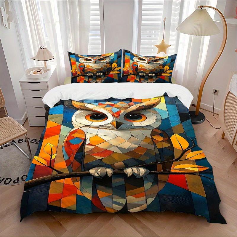 3pcs Owl Artwork Soft Comfortable Bedding set, For Bedroom, Guest Room And Dorm, All - Season Use, High-Definition Printing194 135x200cm
3pcs Owl Artwork Soft Comfortable Bedding set, For Bedroom, Guest Room And Dorm, All - Season Use, High-Definition Printing194 135x200cm