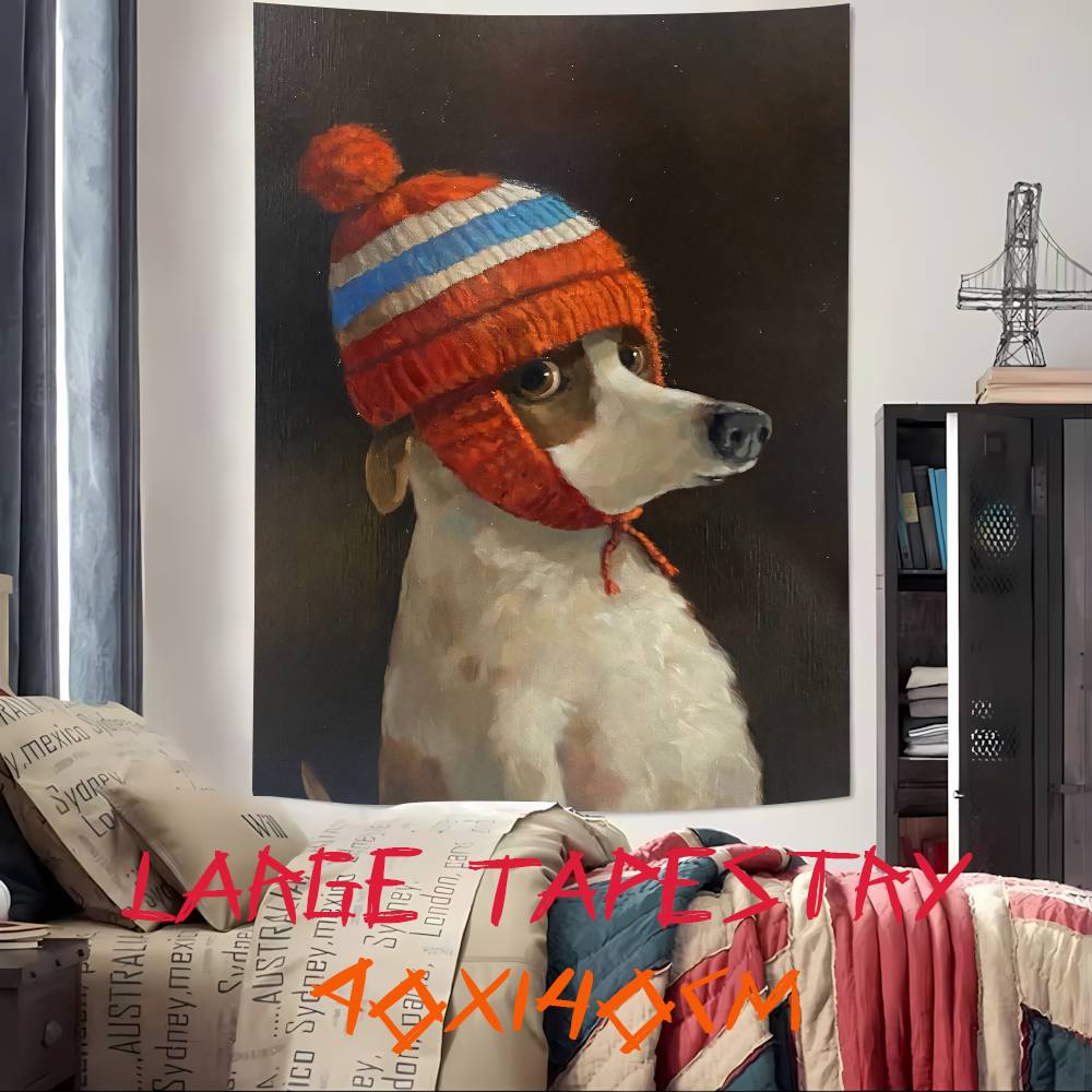 Funny Fashion Dog Cat Art Tapestry Decoration Bedroom Dormitory Background Cloth Holiday Home Party Living Room Club Tapestry 74x94cm(29x37in)
Funny Fashion Dog Cat Art Tapestry Decoration Bedroom Dormitory Background Cloth Holiday Home Party Living Room Club Tapestry 74x94cm(29x37in)