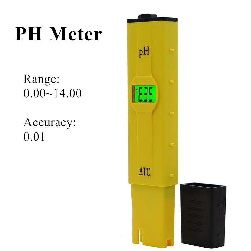 Portable PH Meter High Accuracy 0.01 Water Quality Tester ATC PH Tester Water Purity Monitor PH Test Pen for Pool Aquarium
Portable PH Meter High Accuracy 0.01 Water Quality Tester ATC PH Tester Water Purity Monitor PH Test Pen for Pool Aquarium