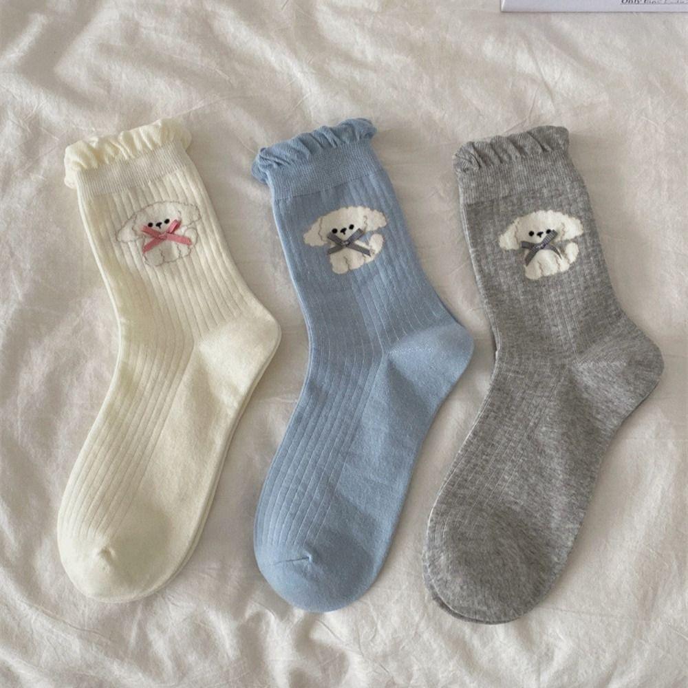 4Pairs Kawaii Bowknot Ruffle Socks Anti-slip Mid-calf Socks Women Sweet Tube Socks Streetwear
4Pairs Kawaii Bowknot Ruffle Socks Anti-slip Mid-calf Socks Women Sweet Tube Socks Streetwear