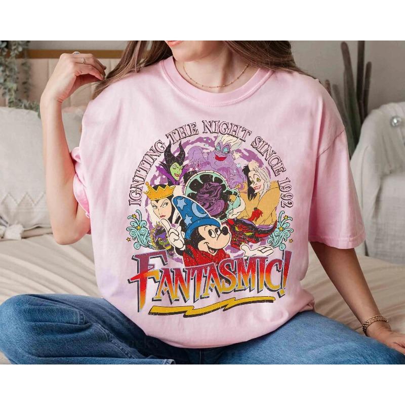 s New Mickey Fantasia and Villains Graphic High Quality Print WoUnisex Short Sleeve Loose Casual TShirt S
s New Mickey Fantasia and Villains Graphic High Quality Print WoUnisex Short Sleeve Loose Casual TShirt S