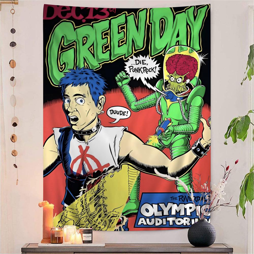Rock Band Green Day Cartoon Tapestry Home Decoration hippie bohemian decoration divination Home Decor 74x94cm(29x37in)
Rock Band Green Day Cartoon Tapestry Home Decoration hippie bohemian decoration divination Home Decor 74x94cm(29x37in)