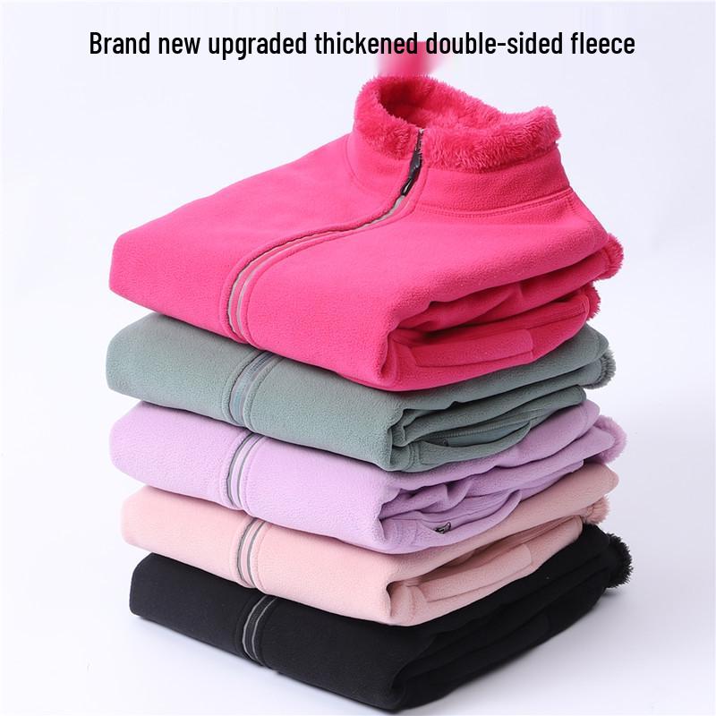 Men s and Women s Reversible Sherpa Fleece Jacket - Autumn/Winter Thick Coral Fleece Cardigan. 2XL
Men s and Women s Reversible Sherpa Fleece Jacket - Autumn/Winter Thick Coral Fleece Cardigan. 2XL