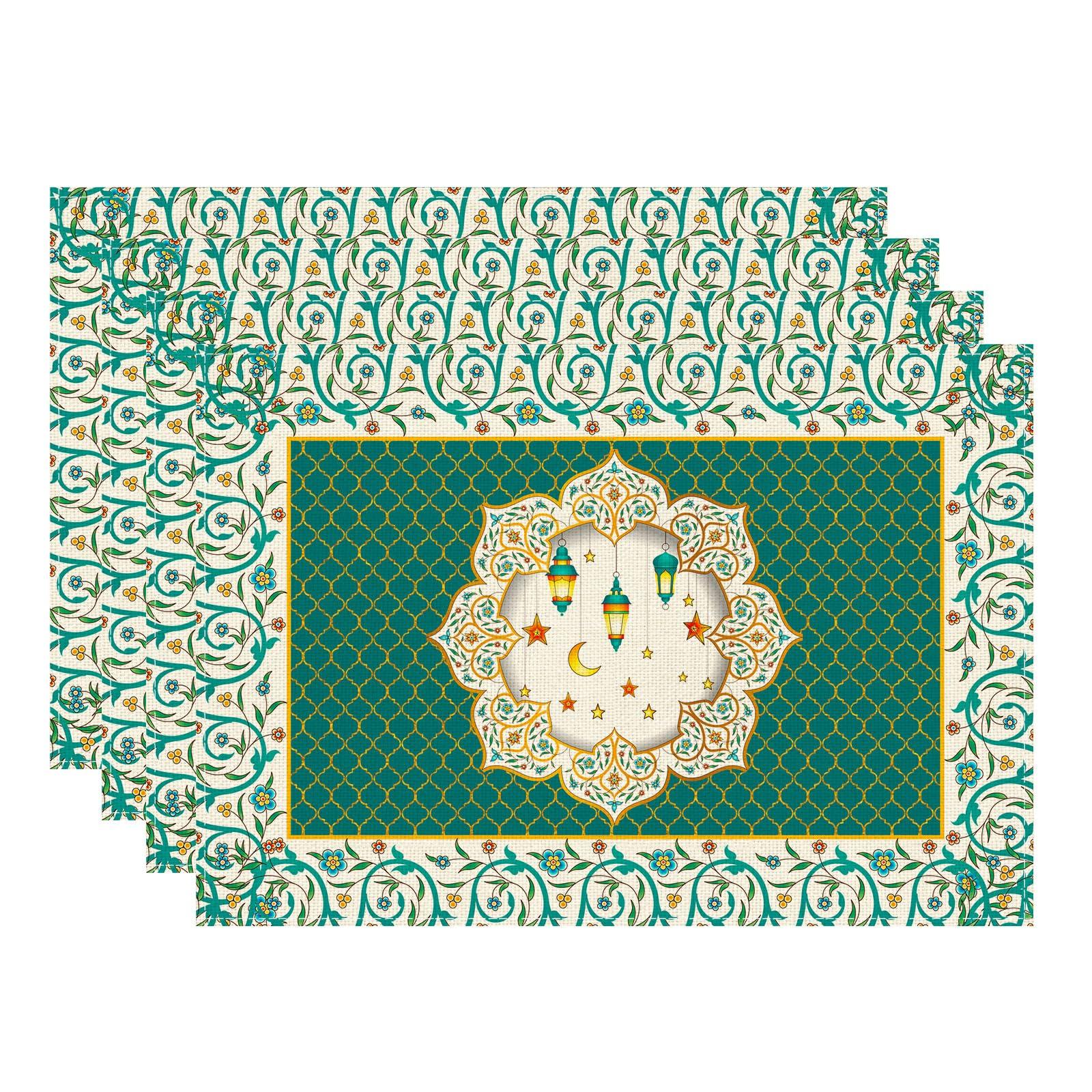 Flowers Moon Star Lantern Ramadan Mubarak Placemats Set of 4 Table Mats for Party Home Kitchen Dining Table Decorations 12x18 Inch Placemats Set of 4 (12x18 Inch)
Flowers Moon Star Lantern Ramadan Mubarak Placemats Set of 4 Table Mats for Party Home Kitchen Dining Table Decorations 12x18 Inch Placemats Set of 4 (12x18 Inch)