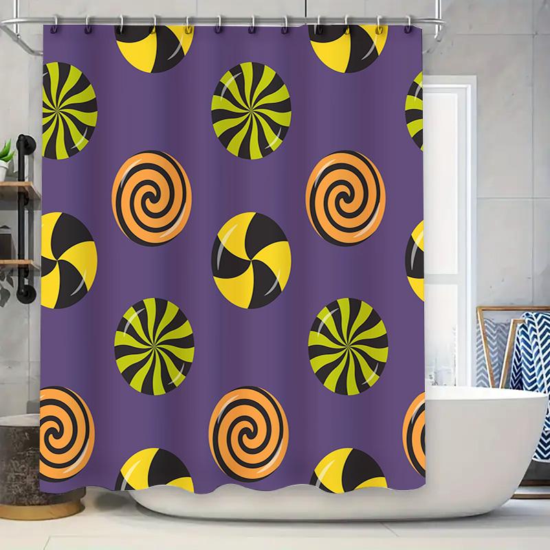 Modern Bathroom Decorstylish Black Yellow Swirls Printed Purple Shower Curtain Waterproof Mold Resistant For Bathrooms Or Kitche W60H190(CM)-1 Pcs
Modern Bathroom Decorstylish Black Yellow Swirls Printed Purple Shower Curtain Waterproof Mold Resistant For Bathrooms Or Kitche W60H190(CM)-1 Pcs