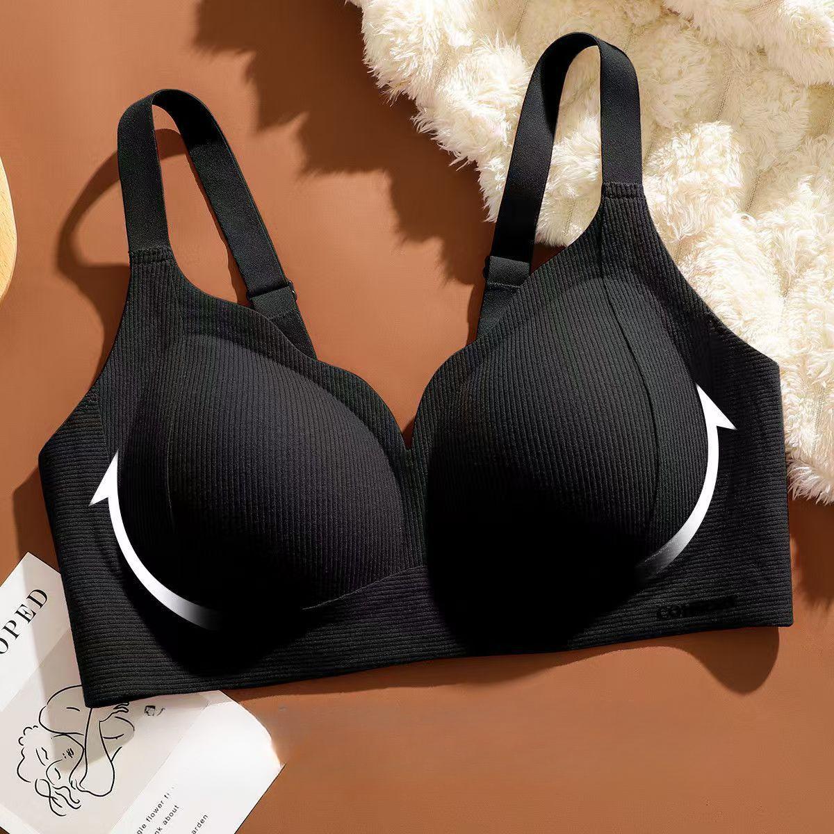 Бесшовный бюстгальтер для женщин, цельный, фиксированная чашка, бесшовный, сборка, без стального кольца, антипровисающий бюстгальтер XL чёрный
Бесшовный бюстгальтер для женщин, цельный, фиксированная чашка, бесшовный, сборка, без стального кольца, антипровисающий бюстгальтер XL чёрный