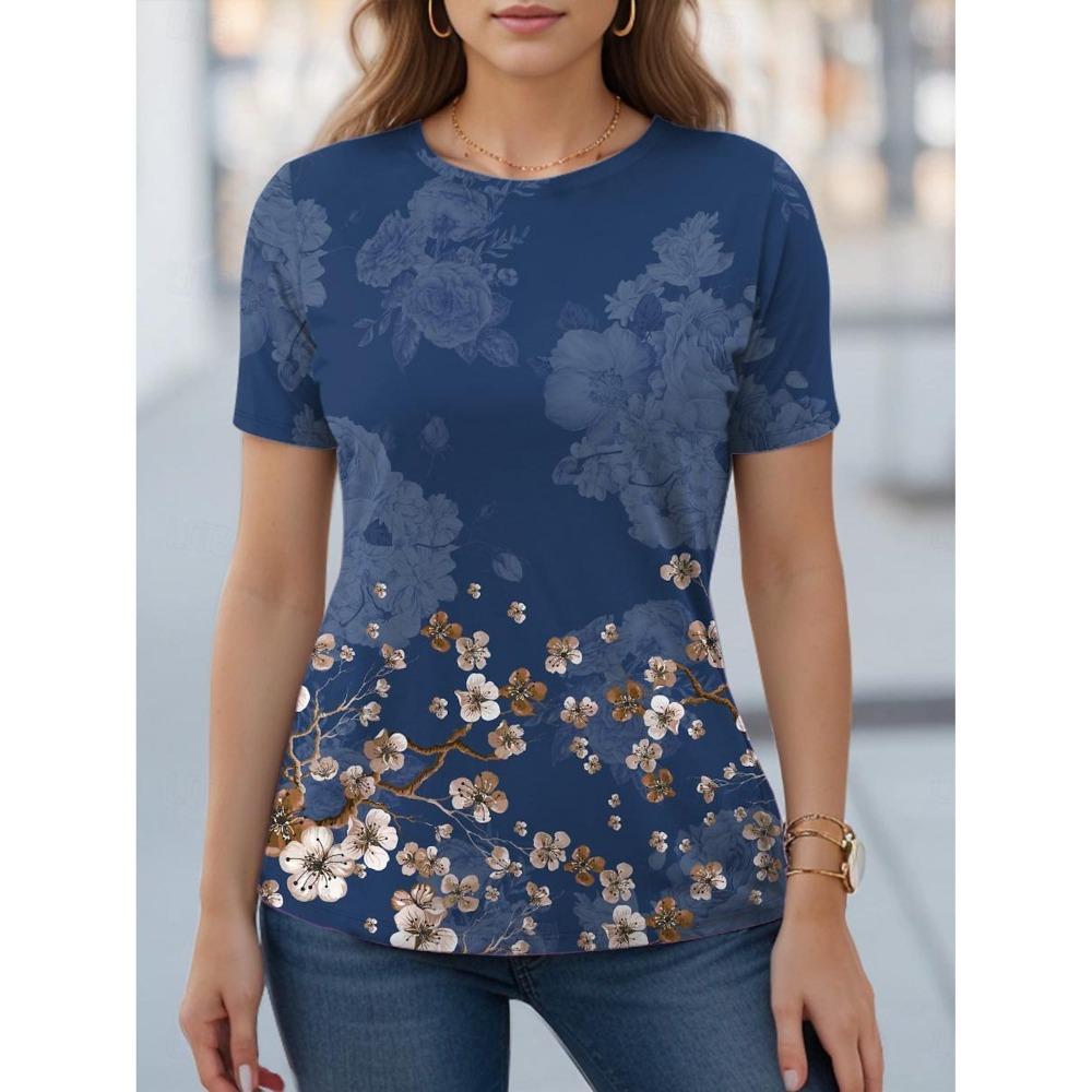 Colorful Floral Pattern 3D Digital Printing Women s Fashionable Round Neck Short Sleeved T-shirt 6XL
Colorful Floral Pattern 3D Digital Printing Women s Fashionable Round Neck Short Sleeved T-shirt 6XL
